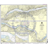 NOAA Nautical Chart 18532: Columbia River Bonneville To The Dalles; The Dalles; Hood River